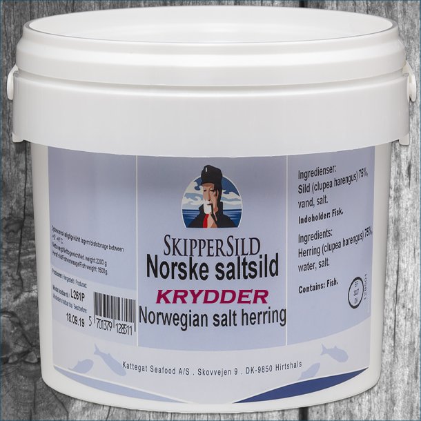 Skipper sild - Saltsild HELE krydder ( 4000 g )